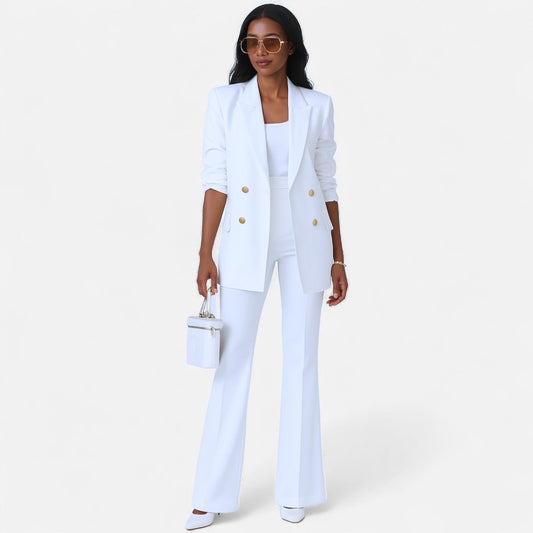 Abigail | Women Spring Double Breasted Pantsuit Set - Samberule
