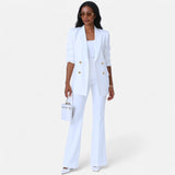 Abigail | Women Spring Double Breasted Pantsuit Set - Samberule