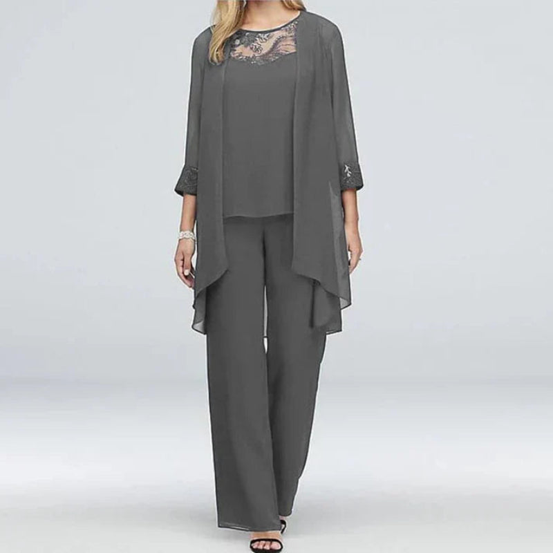 Chloe | Women’s Spring Three Piece Pant Set - Samberule