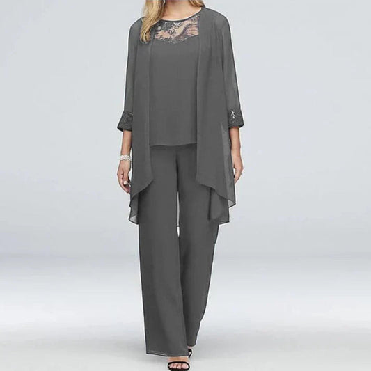 Chloe | Women’s Spring Three Piece Pant Set - Samberule