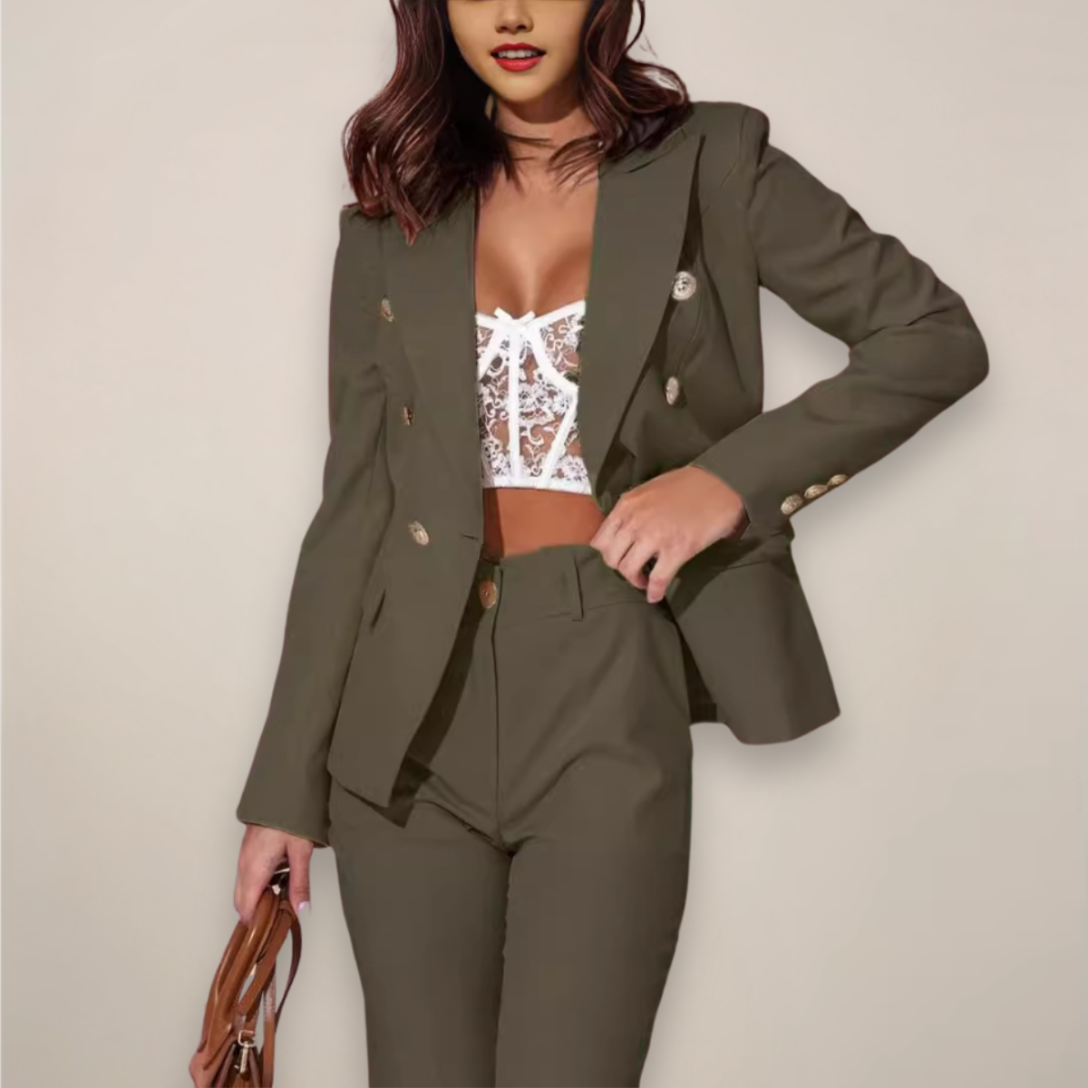 Maya | Women’s Spring Tailored Suit Set - Samberule