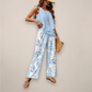 Ava | Women’s Spring Printed Wide-Leg Set - Samberule
