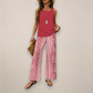 Ava | Women’s Spring Printed Wide-Leg Set - Samberule