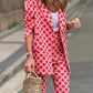 Fashion Casual Printed Suit Two-Piece Set - Samberule