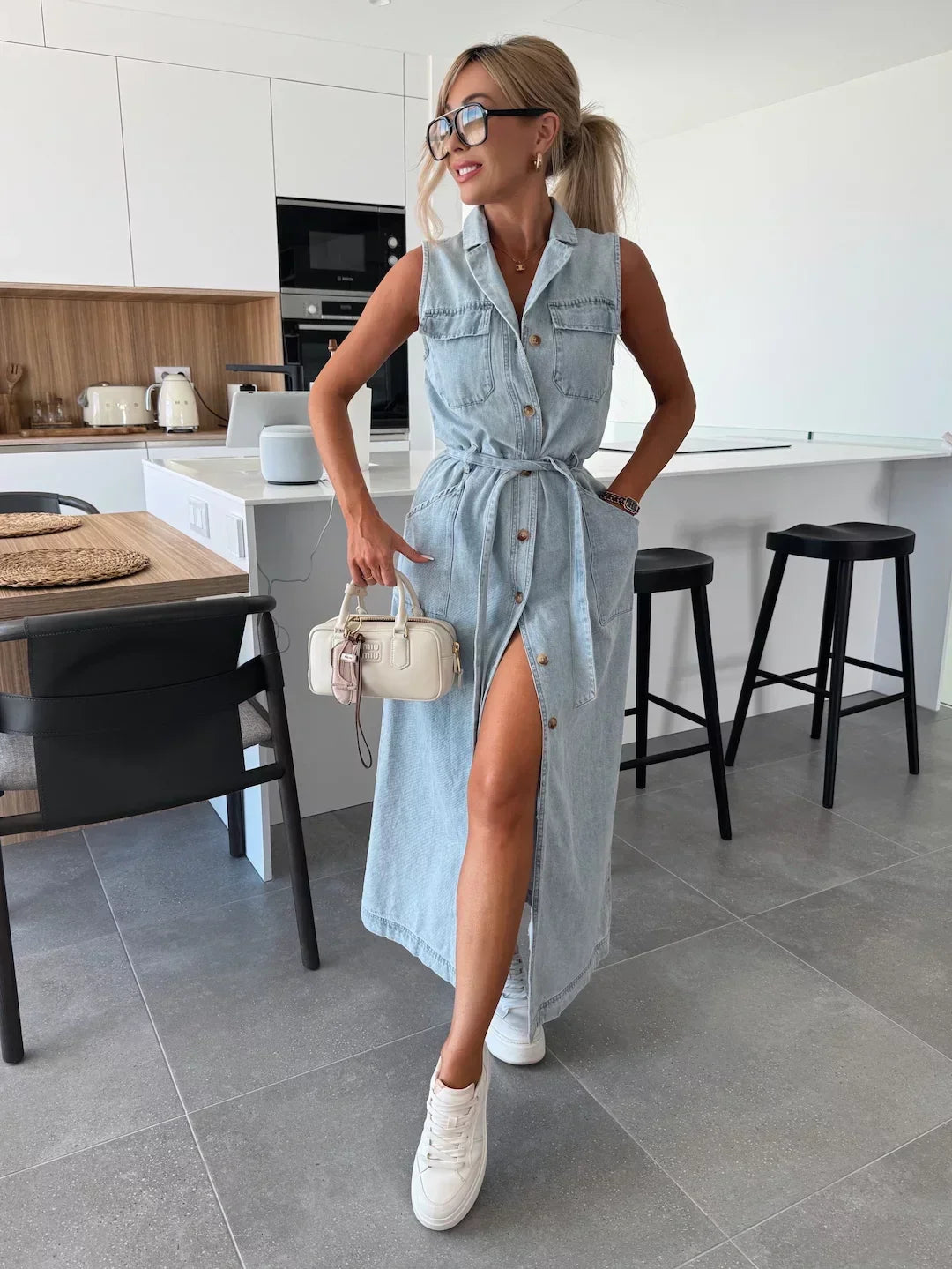 Claire - Denim Shirt Dress - Samberule