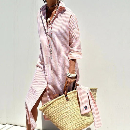 Armelle | Elegant Striped Summer Dress