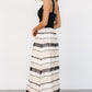 Alondra Woven Skirt | Cream + Black