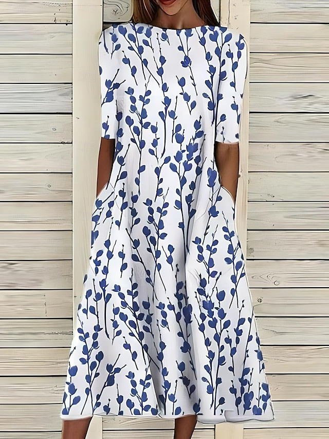 Luna - A-Line Midi Dress - Samberule