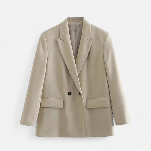 Women’s Double-Breasted Oversized Vintage Blazer - Samberule