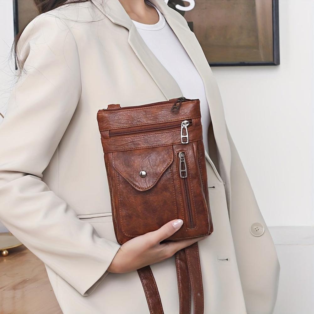 Rebecca - Vegan Leather Crossbody Shoulder Bag - Samberule