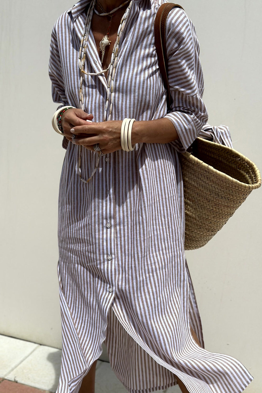 Faith - Striped Shirt Dress - Samberule