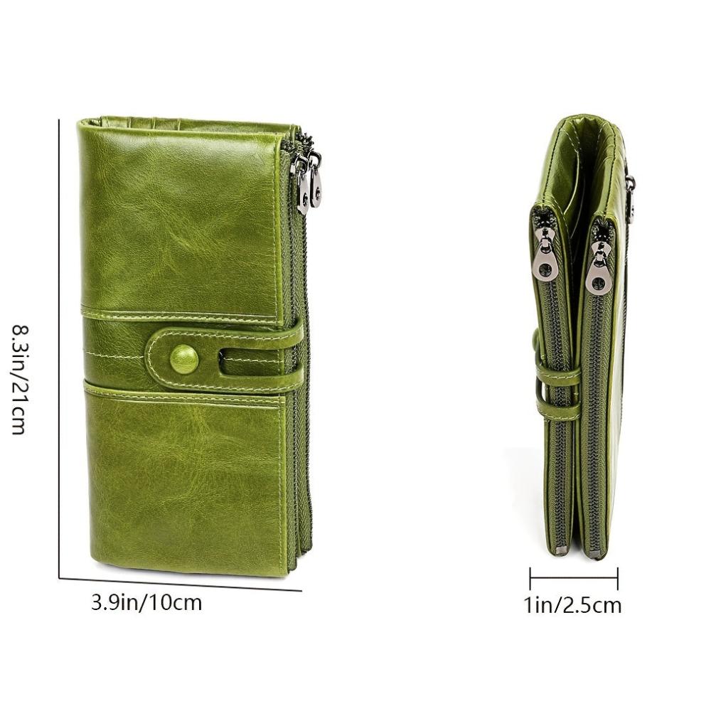 Maria - Leather Long Clutch Wallet - Samberule