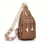 Margaret - Vegan Leather Sling Crossbody Bag - Samberule