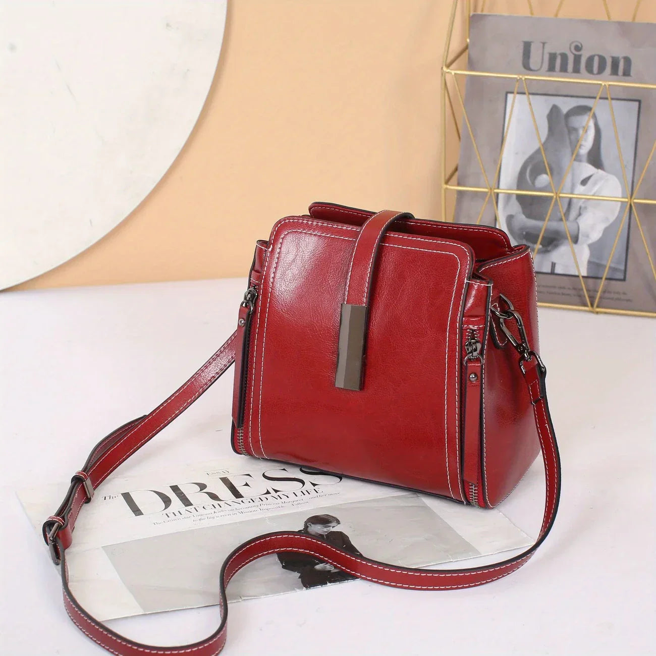 Ellen - Structured Satchel Handbag - Samberule