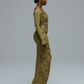 CARAMINA Sculptural Loop Maxi Gown