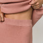 Carey Waffle Midi Skirt | Rose