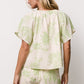Carlina Set | Cream + Green Print