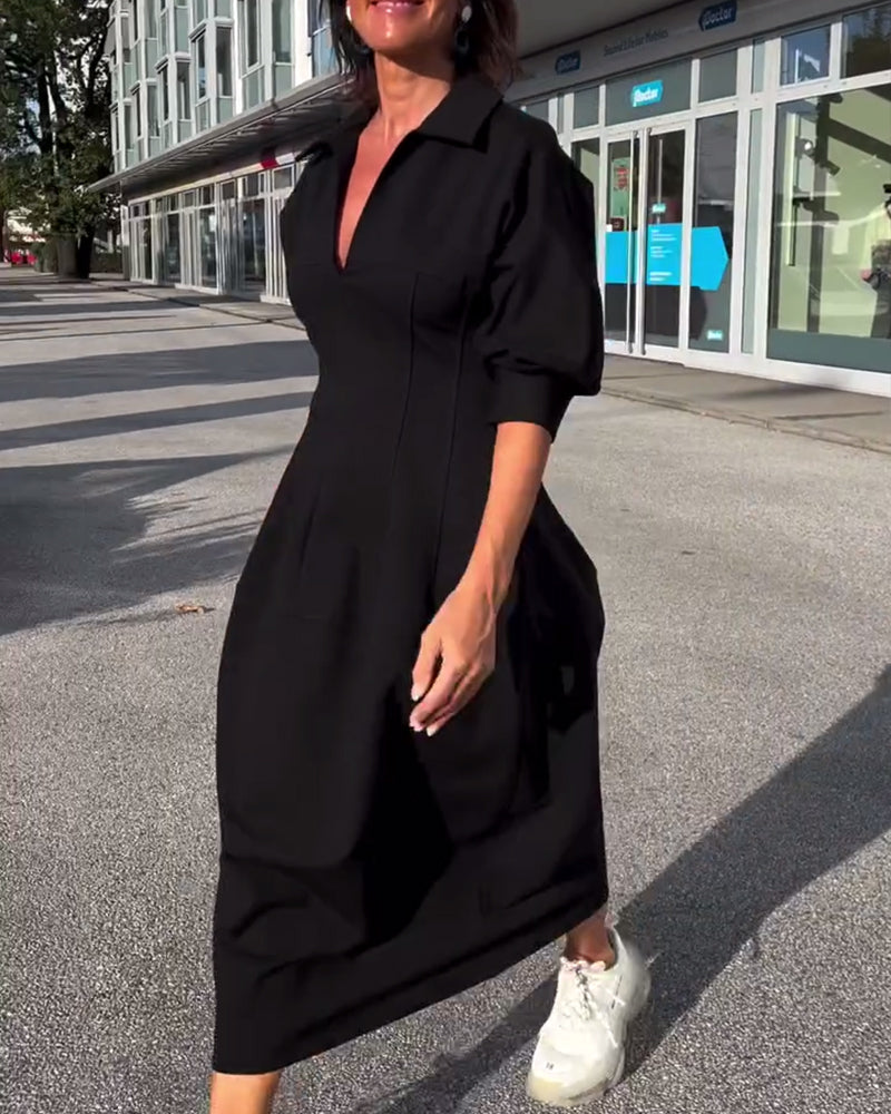 Hailey - Collared Midi Dress - Samberule