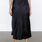 Celeste Satin Midi Skirt | Black