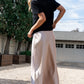 Celeste Satin Midi Skirt | Champagne