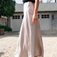 Celeste Satin Midi Skirt | Champagne