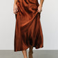 Celeste Satin Midi Skirt | Spice
