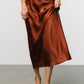 Celeste Satin Midi Skirt | Spice
