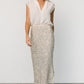 Charmed Sequin Midi Skirt | Champagne