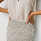 Charmed Sequin Midi Skirt | Champagne