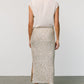 Charmed Sequin Midi Skirt | Champagne