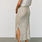 Charmed Sequin Midi Skirt | Champagne