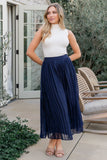 Cyra Midi Skirt | Navy