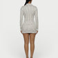 AVENYA Striped Long-Sleeved Shirt & Mini Skirt Set