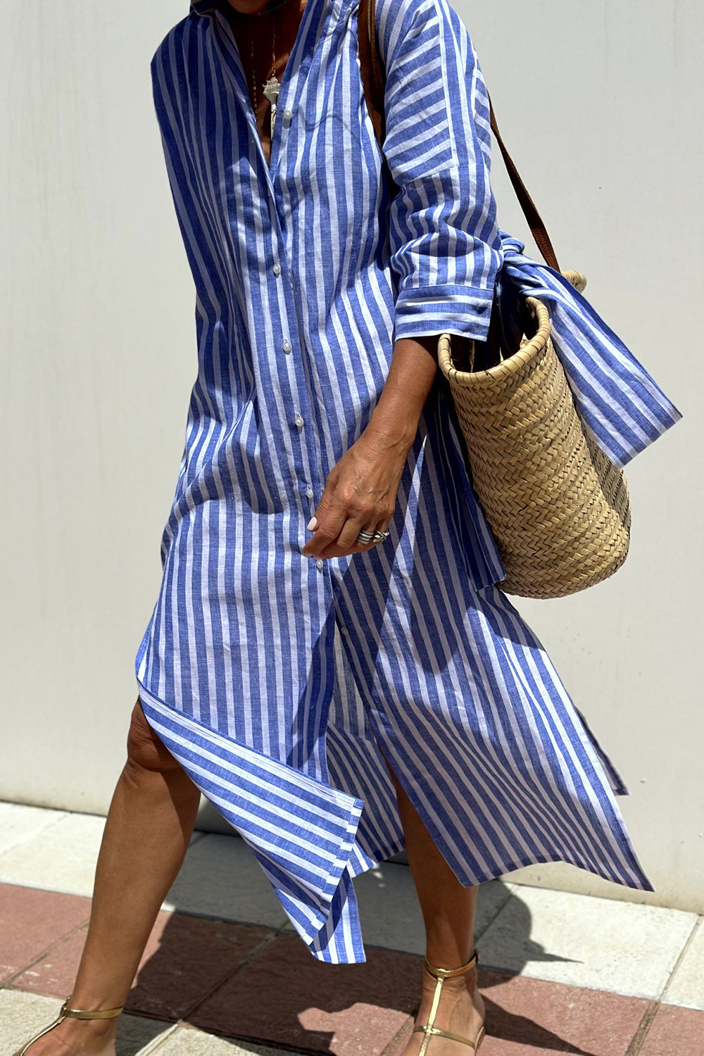 Faith - Striped Shirt Dress - Samberule