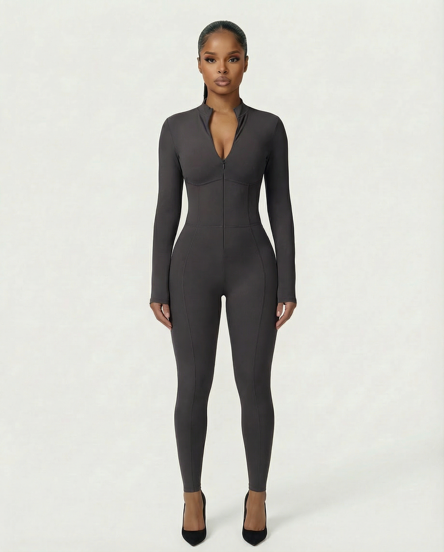 LUVINA Zip-Up Jumpsuit