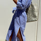 Faith - Striped Shirt Dress - Samberule