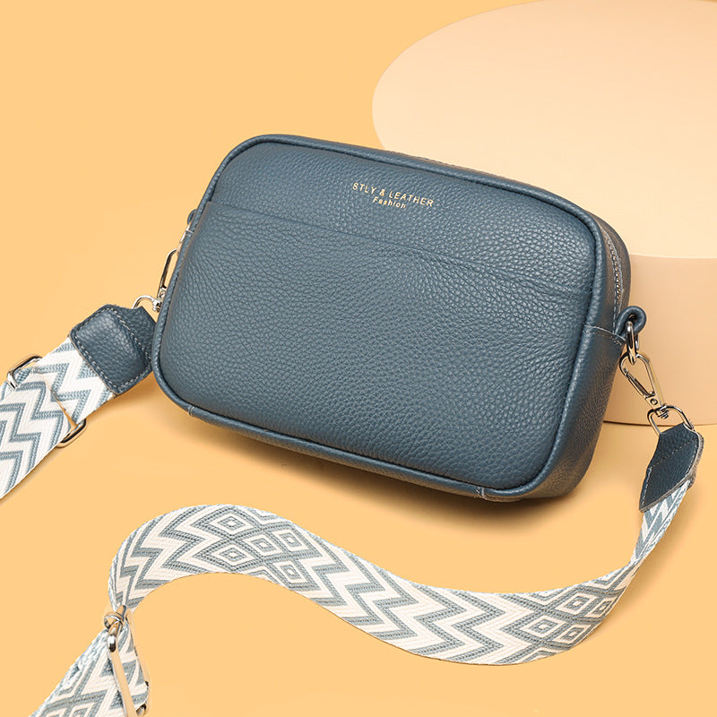 Stella - Pebbled Leather Crossbody Bag - Samberule