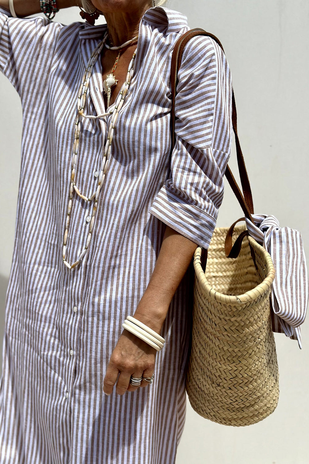Faith - Striped Shirt Dress - Samberule