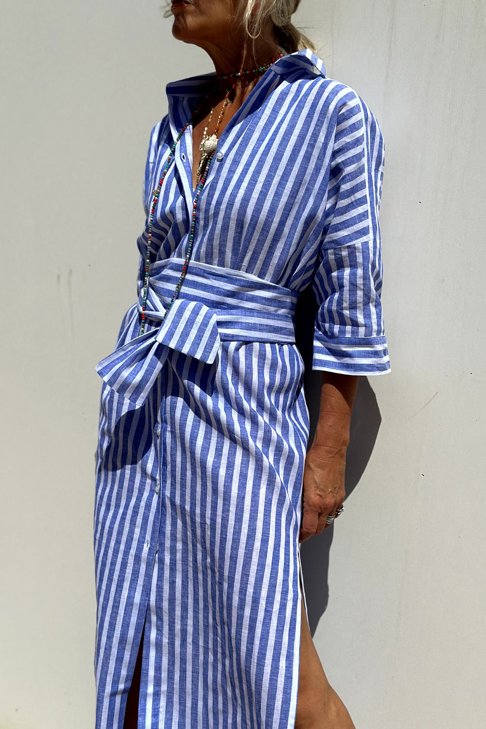 Faith - Striped Shirt Dress - Samberule