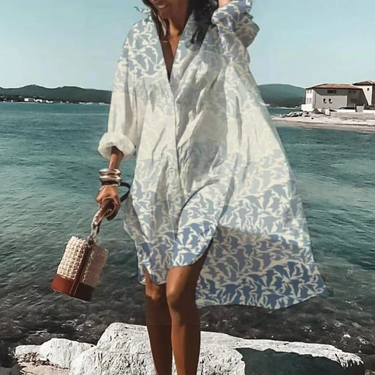 Maya | Women’s Summer Casual Shirt Dress - Samberule