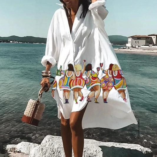 Maya | Women’s Summer Casual Shirt Dress - Samberule