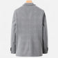 Men's Elegant Wool Blend Jacket with Business Lapel