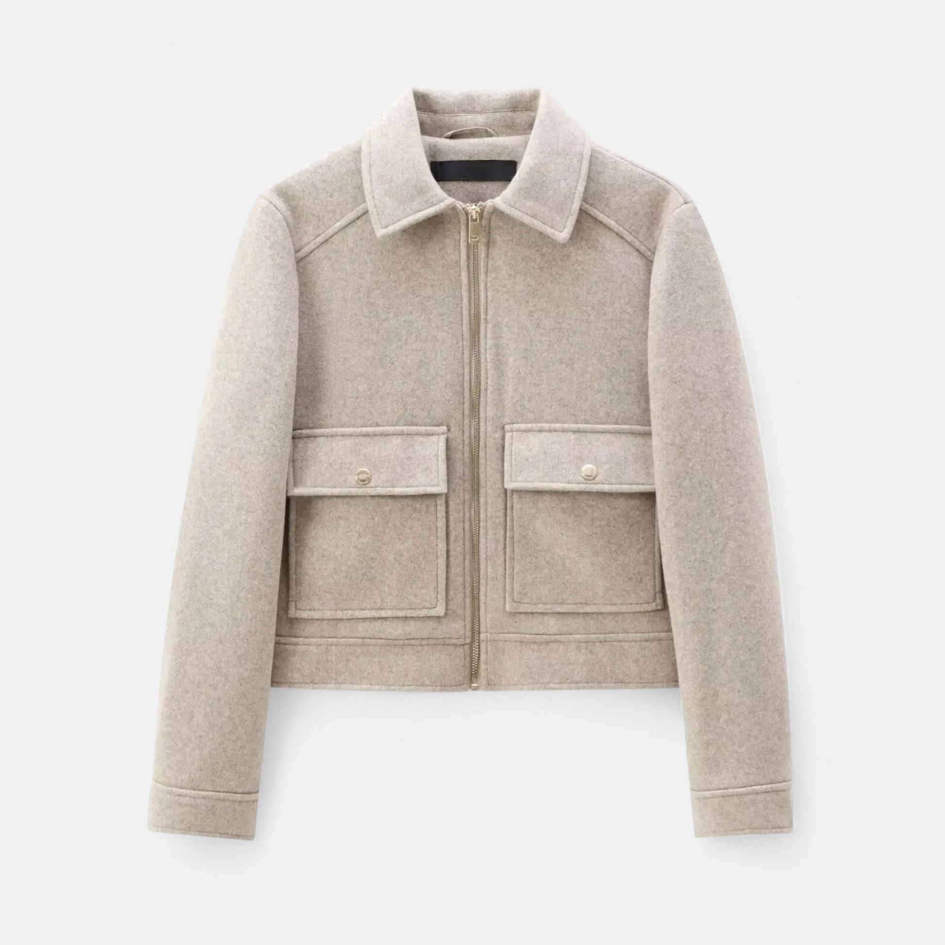 Women’s Zipped Winter Coat with Pockets - Samberule