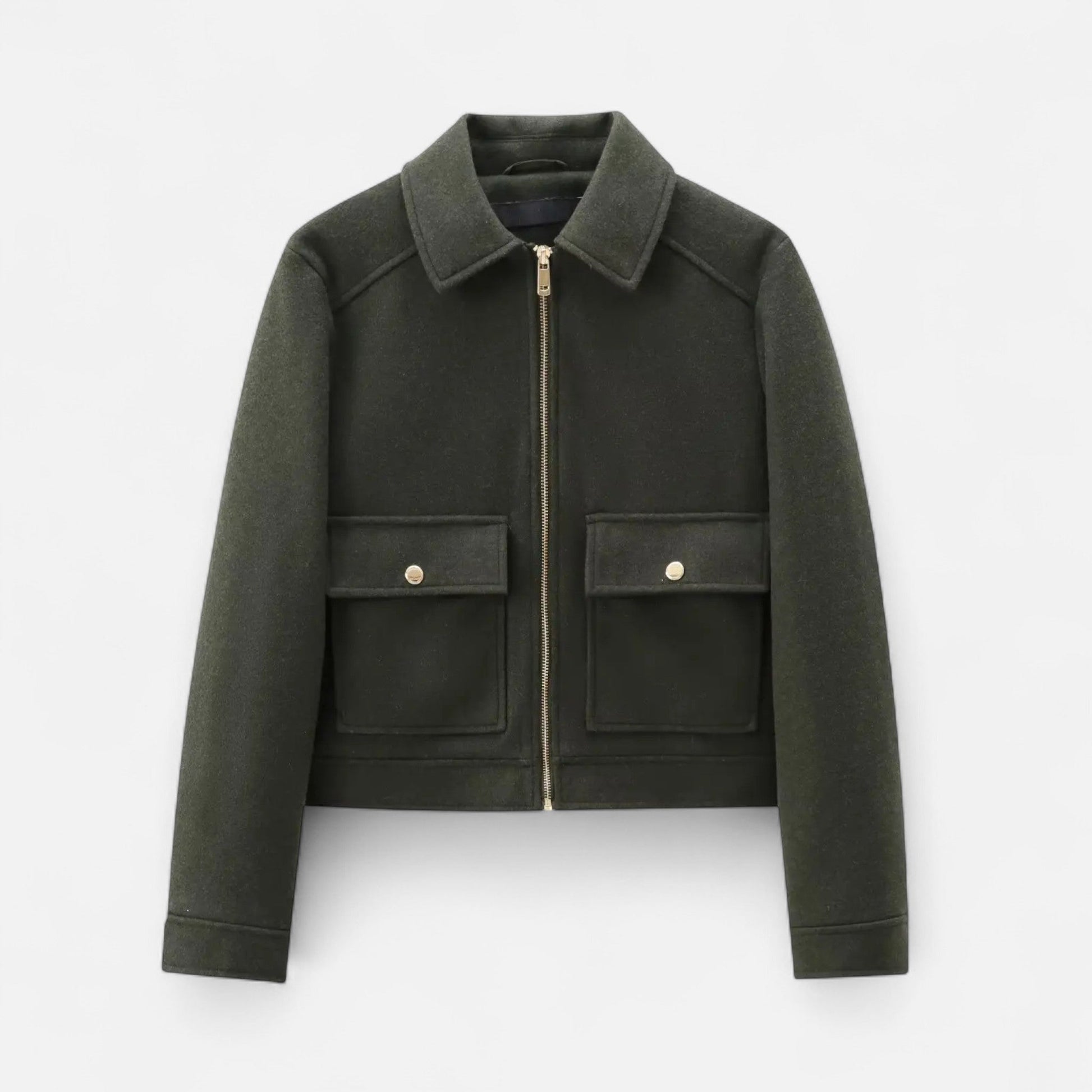 Women’s Zipped Winter Coat with Pockets - Samberule