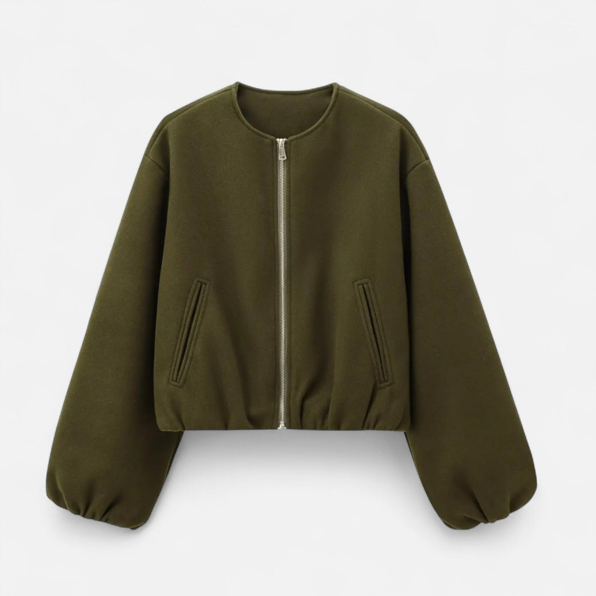 Women’s Retro Round-Neck Autumn/Winter Jacket - Samberule