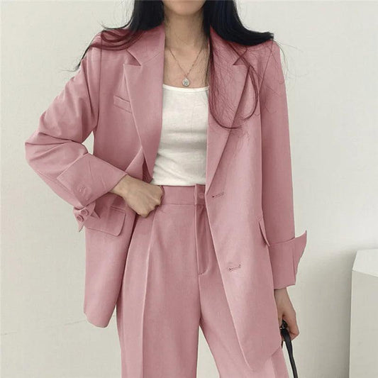 Hailey | Women’s Tailored Suit Set with Long Blazer - Samberule