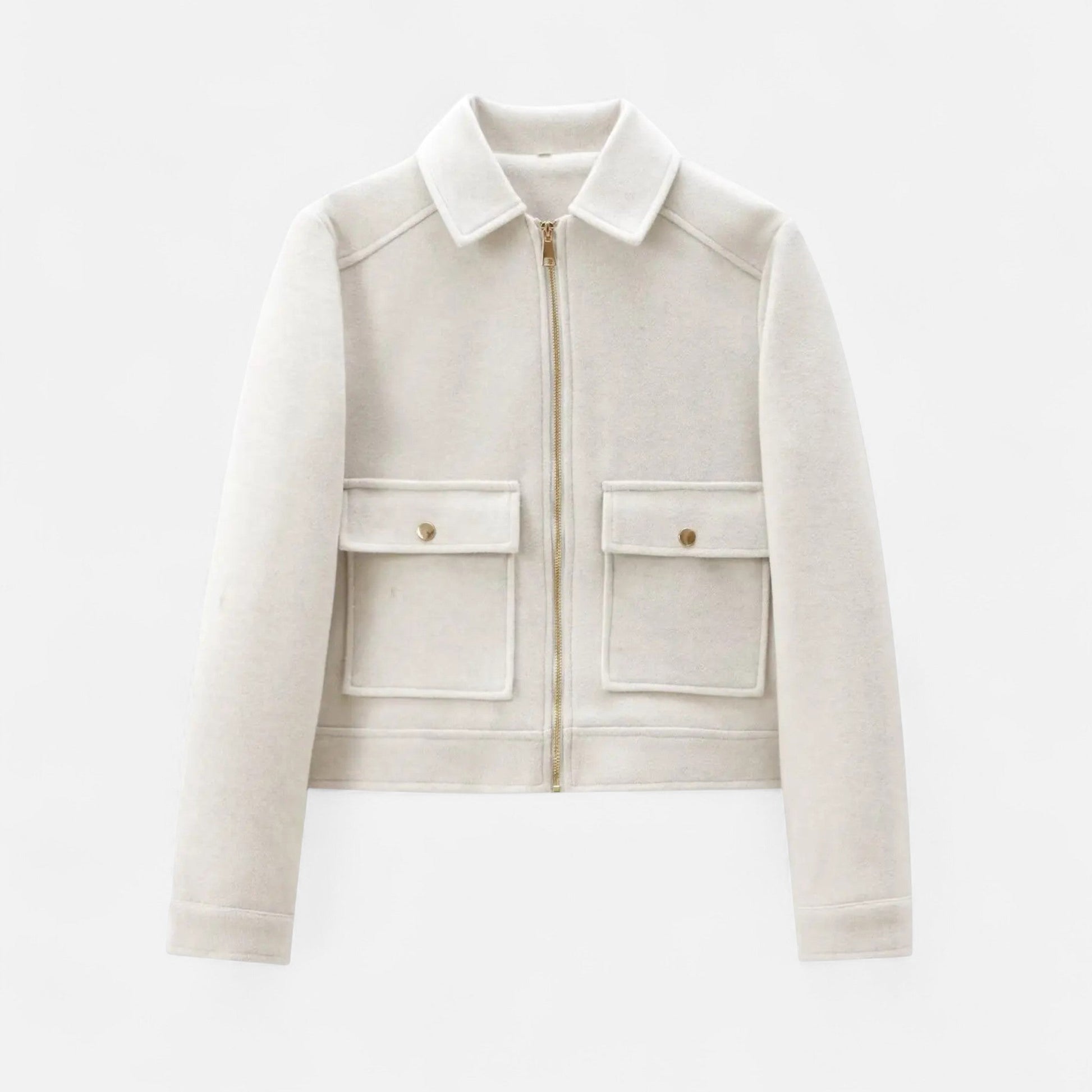 Women’s Zipped Winter Coat with Pockets - Samberule