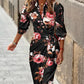 Amy - Printed Wrap Dress - Samberule