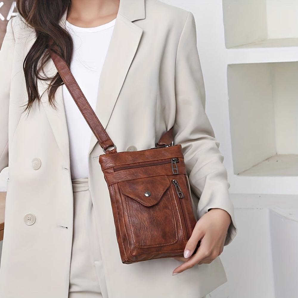 Rebecca - Vegan Leather Crossbody Shoulder Bag - Samberule
