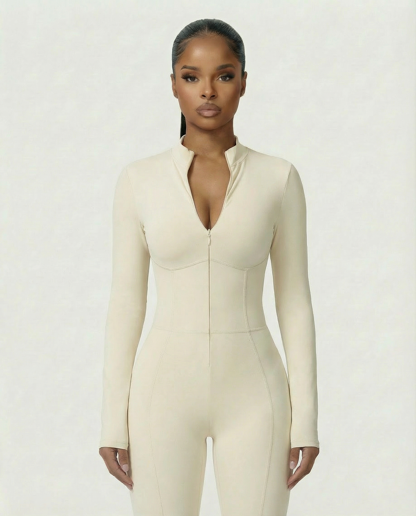 LUVINA Zip-Up Jumpsuit